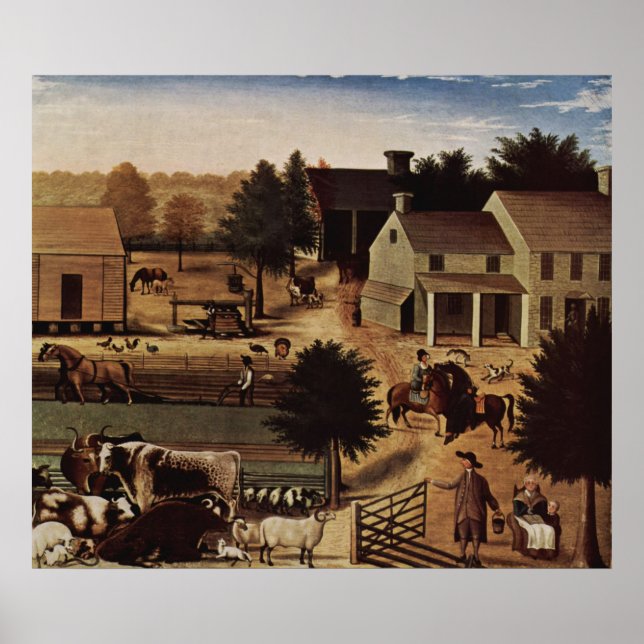 Edward Hicks Residence of David Twining Poster (Framsidan)