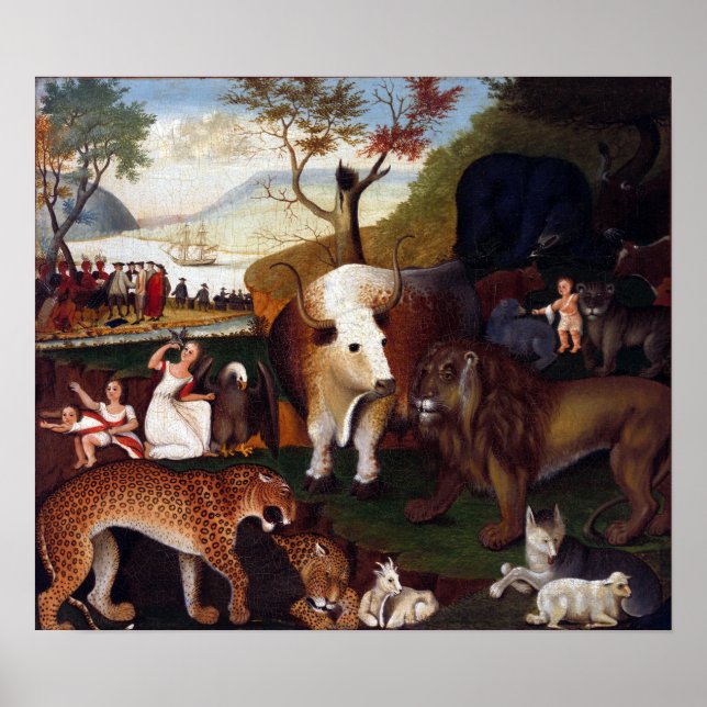 Edward Hicks the Peaceable Kingdom Poster (Framsidan)