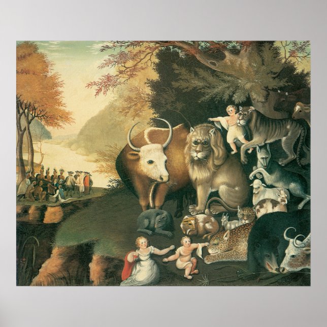 Edward Hicks Vintage Folk Art Poster (Framsidan)