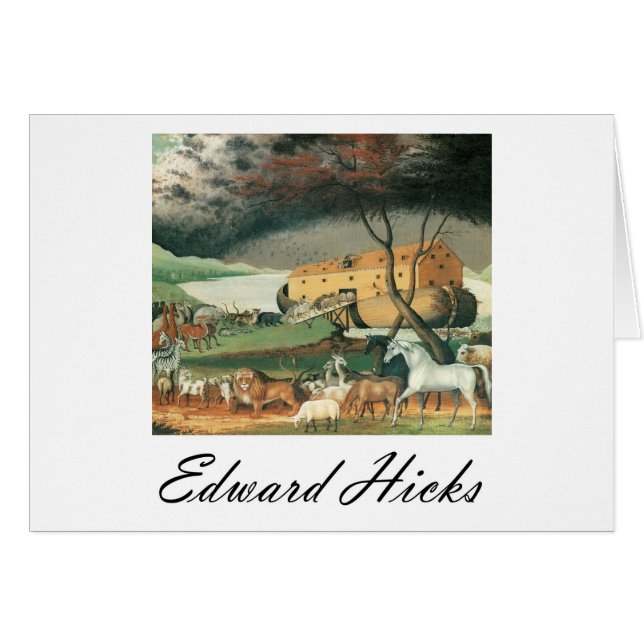 Edward HicksNoahs ark Hälsningskort (Framsidan Horizontal)