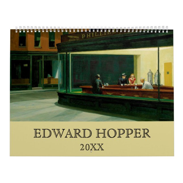 Edward Hopper Art Paintings Vintage Kalender (Omslag)