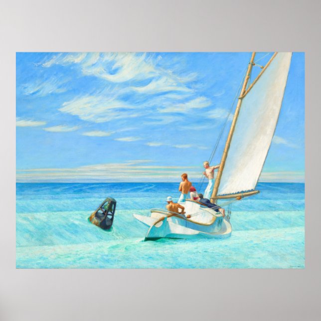Edward Hopper Ground Swell (1939) Fine Art Poster (Framsidan)