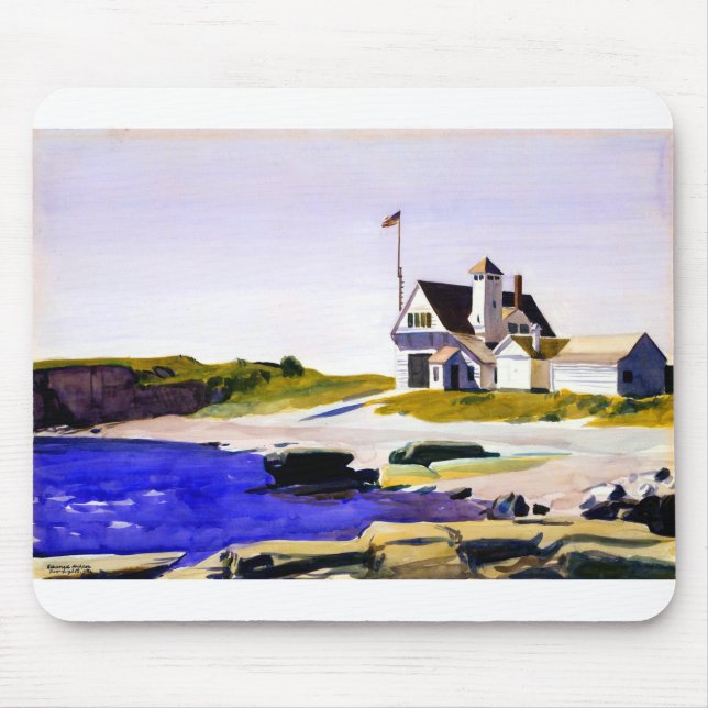 Edward Hopper Kusten Guard Station Maine Musmatta (Framsidan)