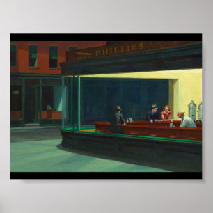Edward Hopper - Nighthawks Poster