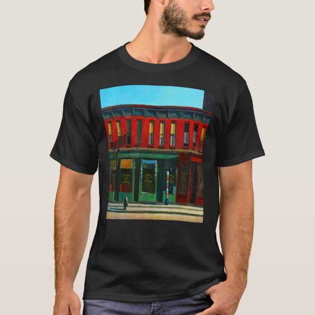 Edward Hopper Tidigt Söndag Morgon 1930 Classic T- T Shirt (Framsida)
