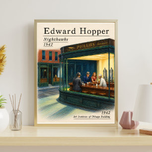 Edward Hopper Tryck   Nighthawks Affisch
