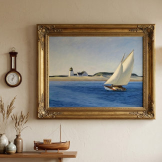 Edward Hopper vintage konstnärlig affisch