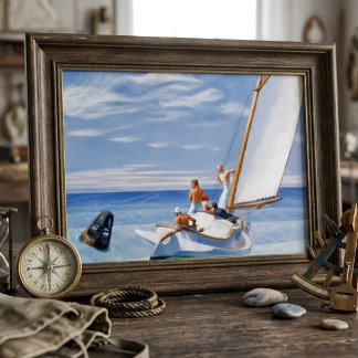 Edward Hopper vintage konstnärlig affisch