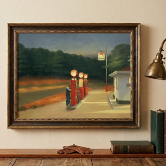 Edward Hopper vintage konstnärlig affisch