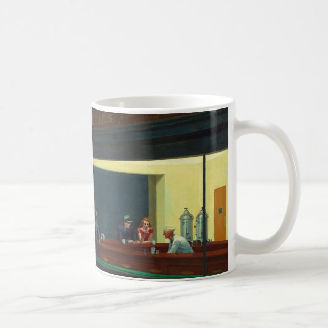 Edward Hopper's "Nighthawks" Kaffemugg (Höger)