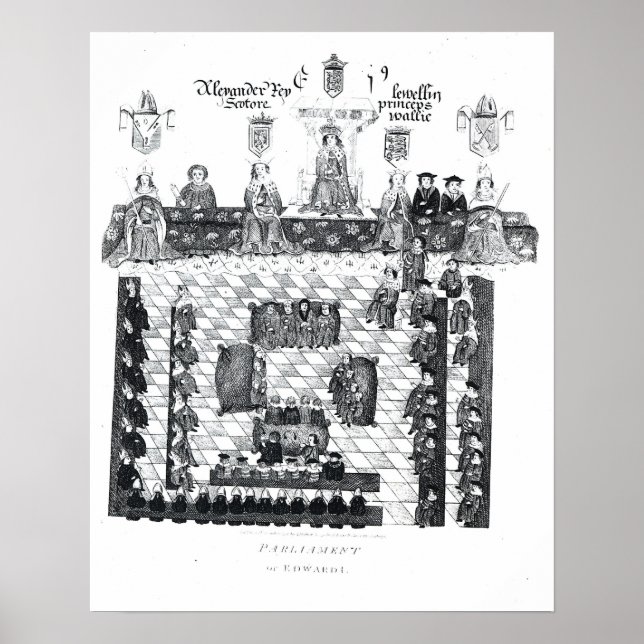Edward I-parlamentet Poster (Framsidan)
