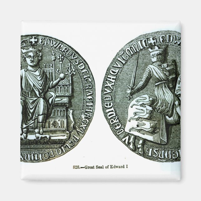 Edward I:s Underbara försegling Magnet (Framsidan)
