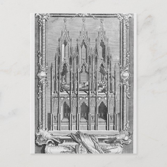 Edward II-monumentet Vykort (Framsida)