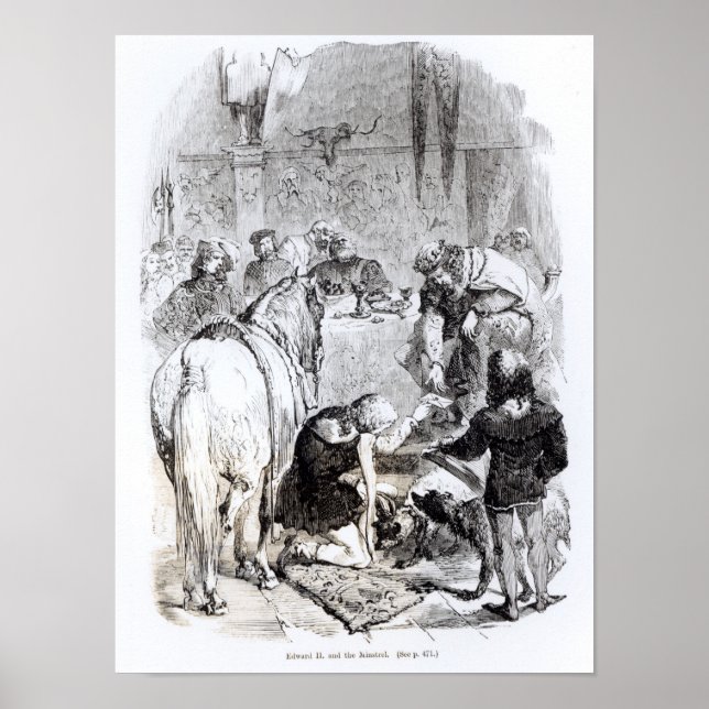 Edward II och Minstrel Poster (Framsidan)