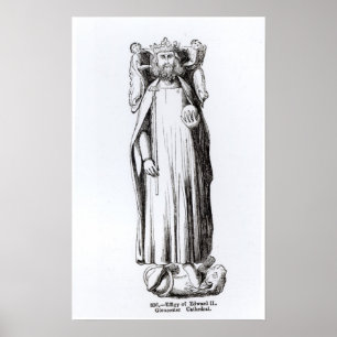 Edward II:s effektivitet från Gloucester Cathedral Poster