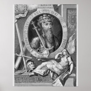 Edward III (1312-77) Kung i England från 1327, af Poster