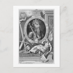 Edward III (1312-77) Kung i England från 1327, af Vykort