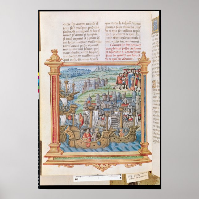 Edward IV av Englands landning i Calais Poster (Framsidan)
