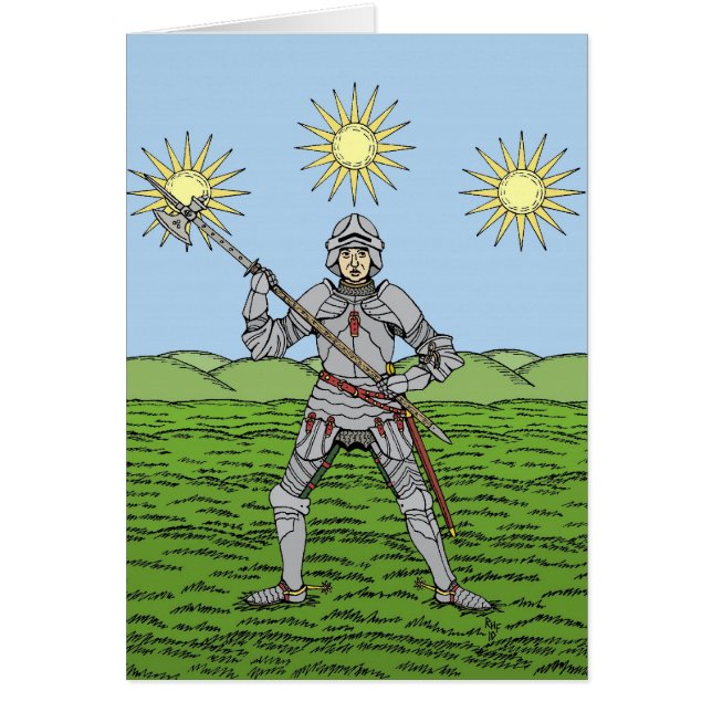 Edward IV i Plate Armor Hälsningskort (Framsidan)