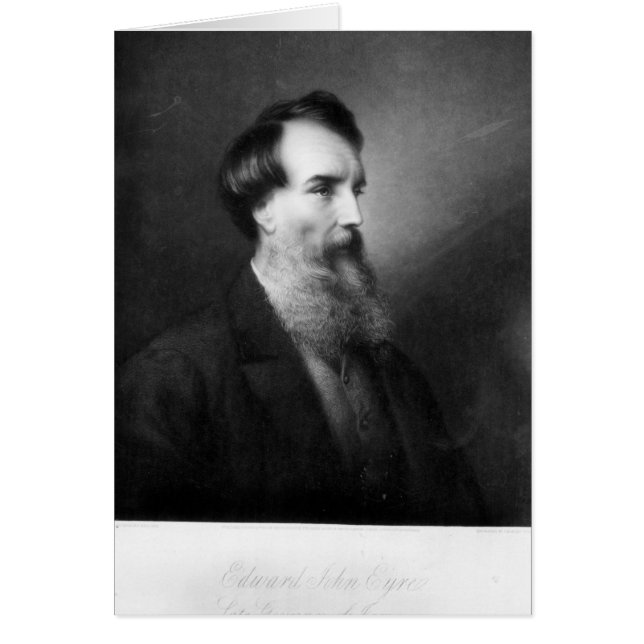 Edward John Eyre Hälsningskort (Framsidan)