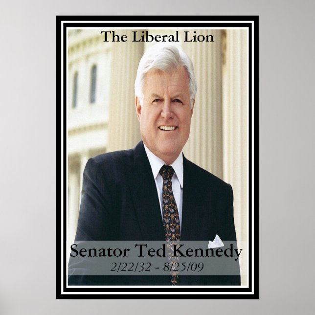 Edward Kennedy Commemorative Poster (Framsidan)