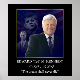 Edward Kennedy med Jack och Bobby Poster