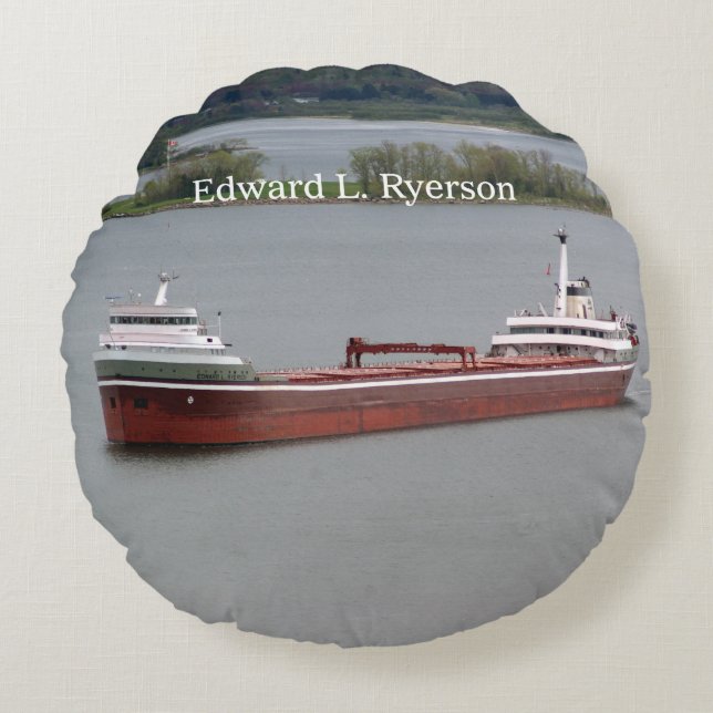 Edward L. Ryerson rund kudde (Framsidan)