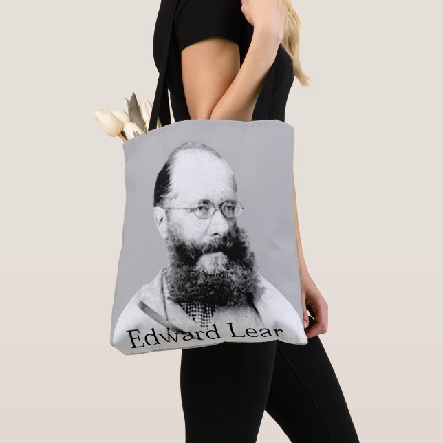 Edward Lear Tote Bag Tygkasse (Närbild)