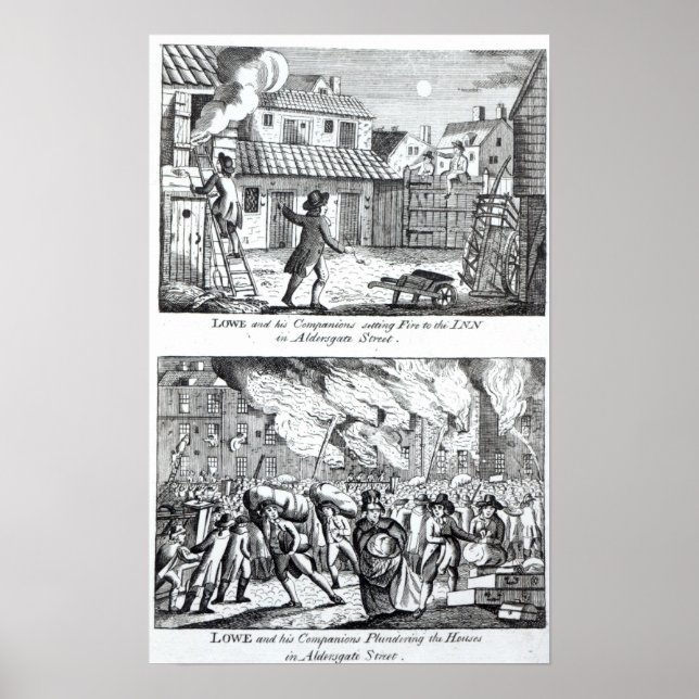 Edward Lowe och hans kamrater brinner Poster (Framsidan)