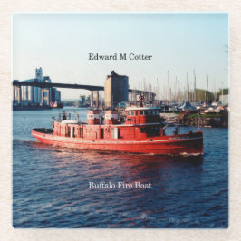 Edward M. Cotter glass underlägg