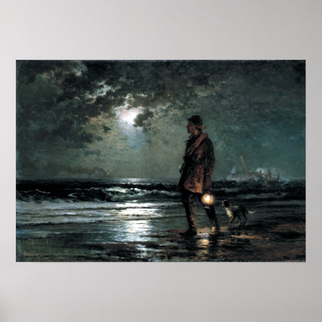 Edward Moran Life Save Patrol Poster (Framsidan)