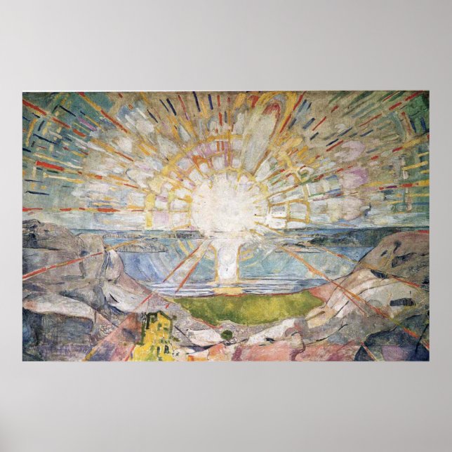 Edward Munch Art Painting Poster (Framsidan)