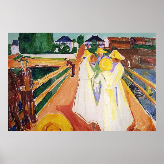 Edward Munch Art Painting Poster (Framsidan)