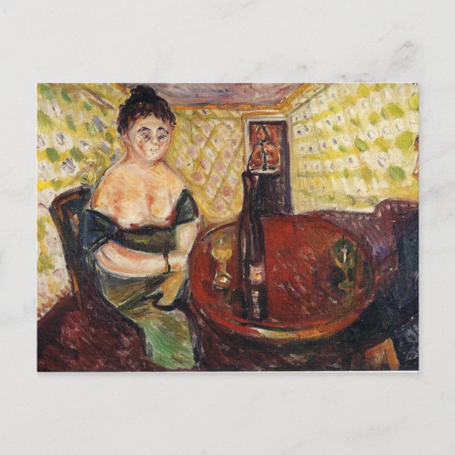 Edward Munch Art Painting Vykort (Framsida)
