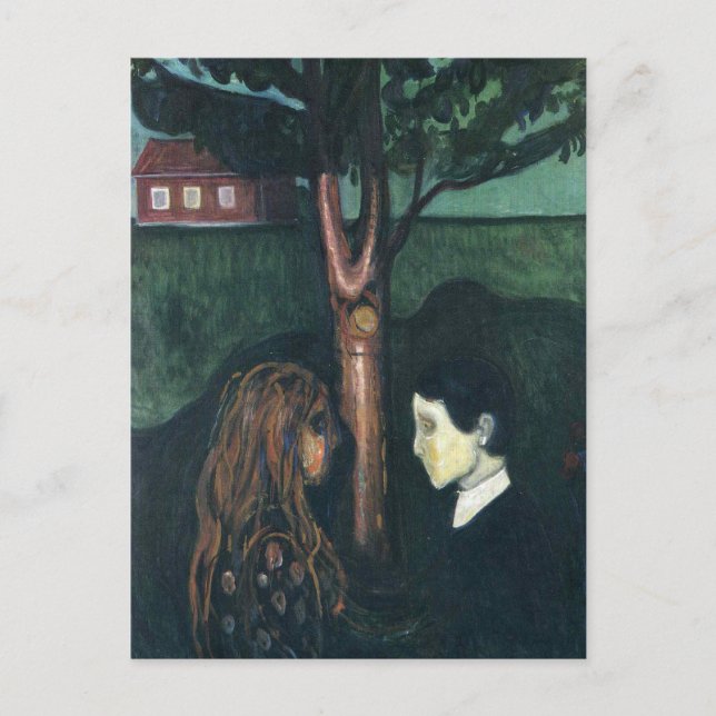 Edward Munch Art Painting Vykort (Framsida)