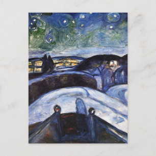 Edward Munch konst målning Vykort