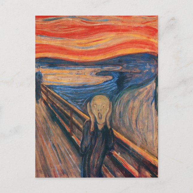 Edward Munch The Skräm Vykort (Framsida)