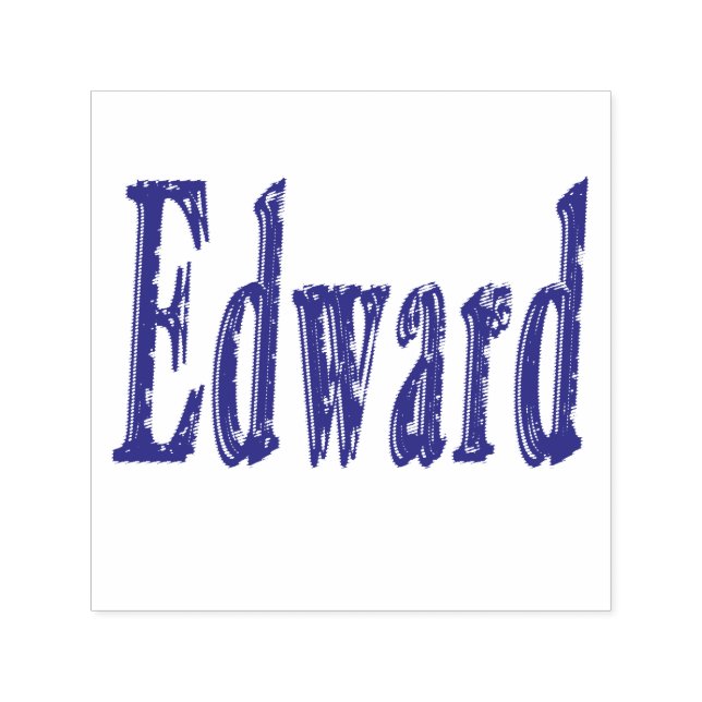 Edward Namn Logotyp Självfärgande Stämpel (Design)