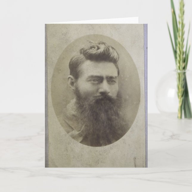 Edward (Ned) Kelly, ålder 25 Kort (Framsida)