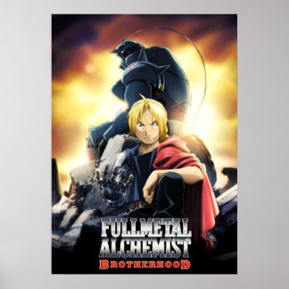 Edward och Alphonse Fullmetal Alchemist Brotherhoo Poster