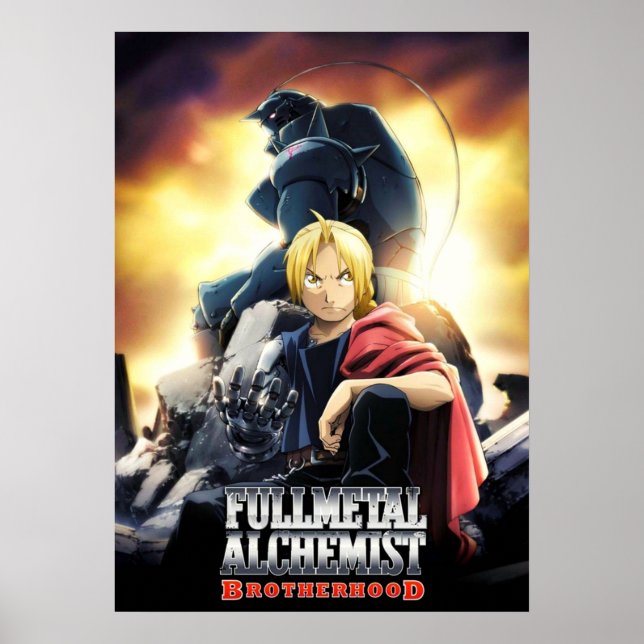 Edward och Alphonse Fullmetal Alchemist Brotherhoo Poster (Framsidan)