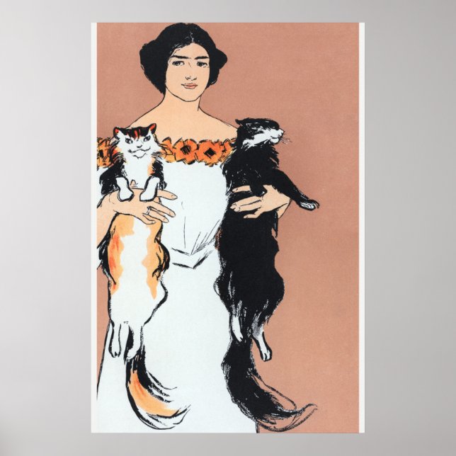 Edward Penfield Illustration of a Woman Poster (Framsidan)