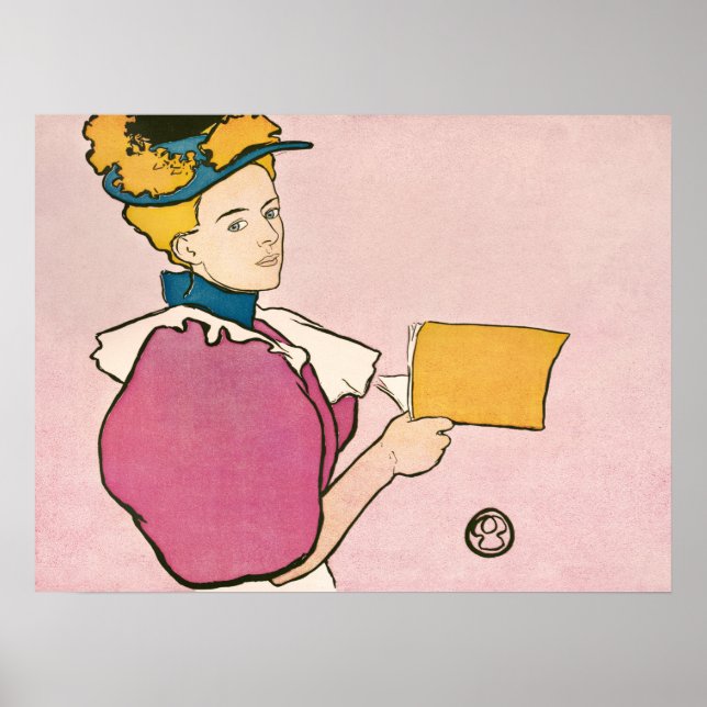 Edward Penfield Illustration of a Woman Poster (Framsidan)