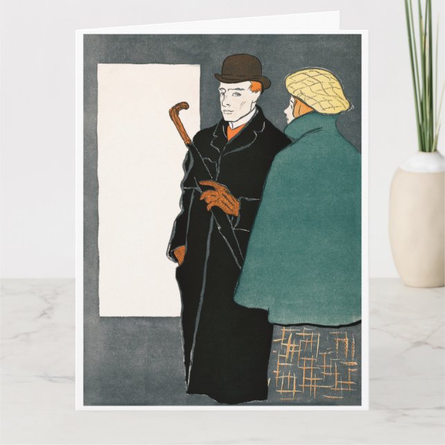 Edward Penfield-kort för mappad hälsning Kort (Framsida)