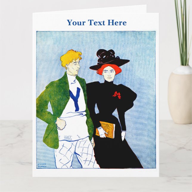 Edward Penfield-kort för mappad hälsning Kort (Framsida)