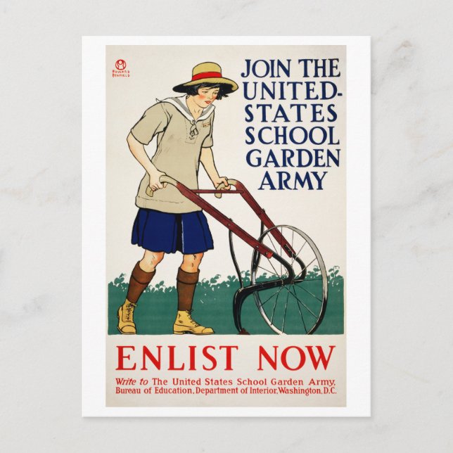 Edward Penfield Postcard Vykort (Framsida)