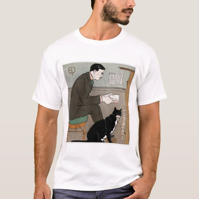 Edward Penfield Self-Porträtt (1898) från Edward P T Shirt (Framsida)