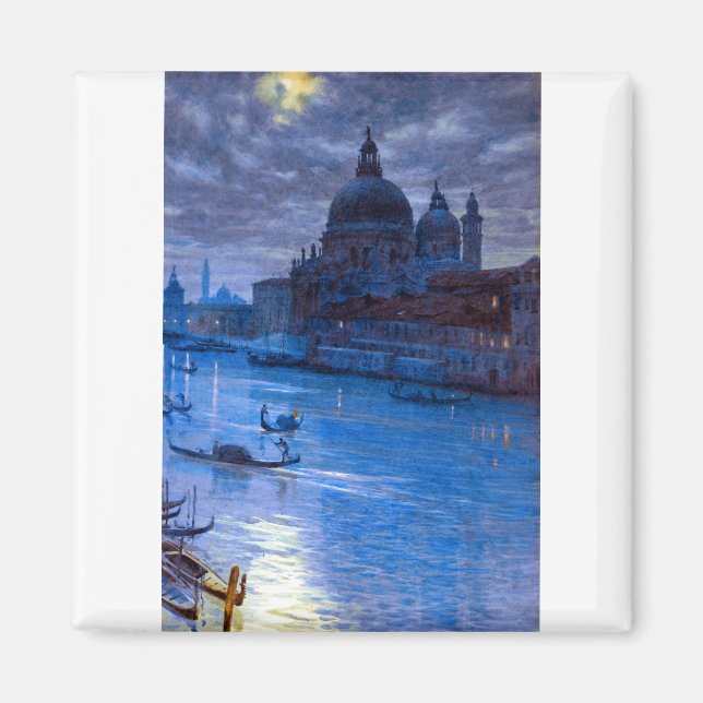Edward Poynter Moonlight i Venedig Magnet (Framsidan)