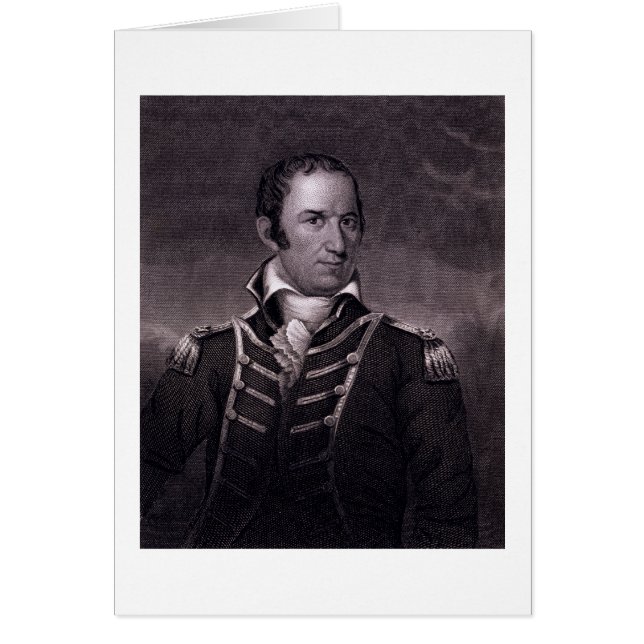 Edward Preble (1761-1807), graverad av Henry Bryan Hälsningskort (Framsidan)