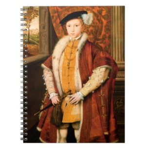 Edward, Prince of Wales (Edward VI of England) Anteckningsbok Med Spiral